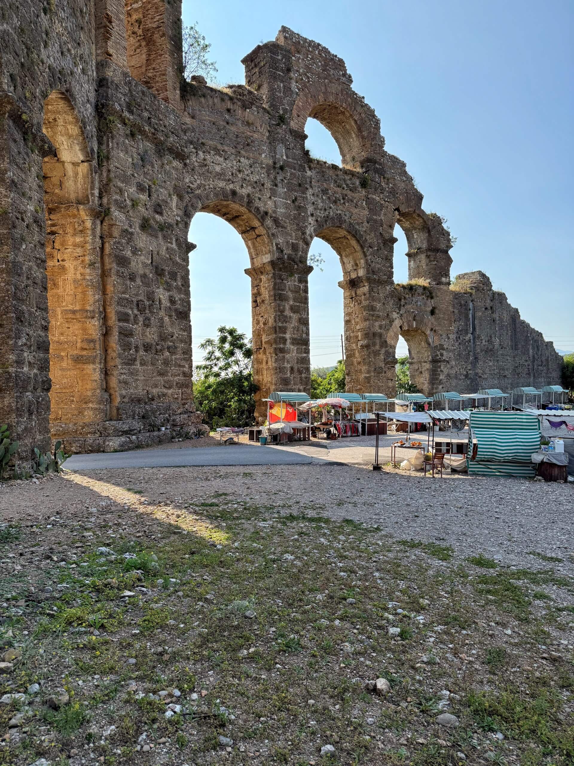 Aquädukt von Aspendos am Südturm Aquädukt von Aspendos am Südturm