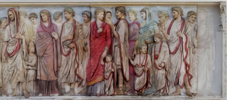 Fries der Ara Pacis mit Mitgliedern der julisch-claudischen Familie