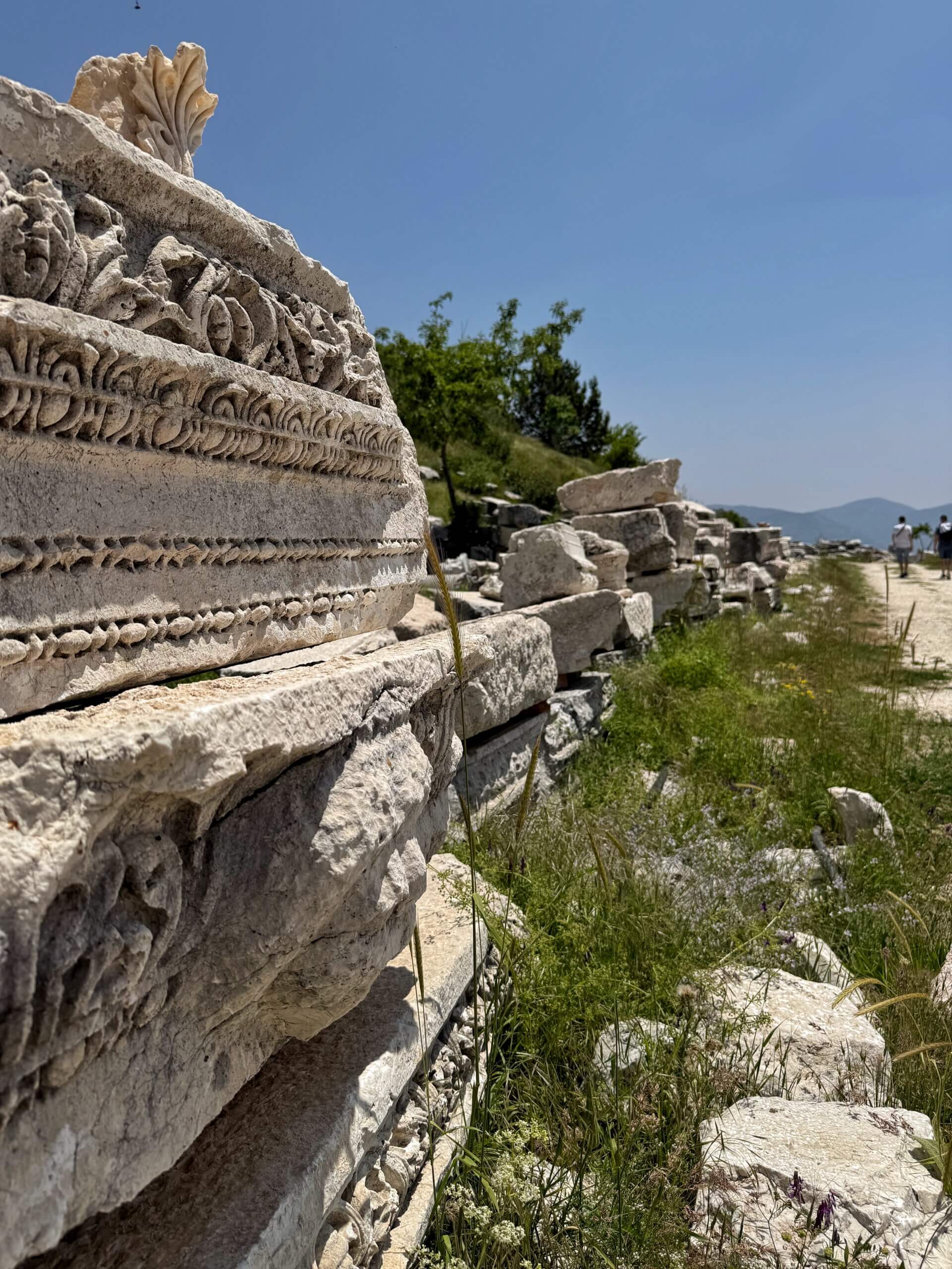 Marmorne Architekturelemente in Sagalassos