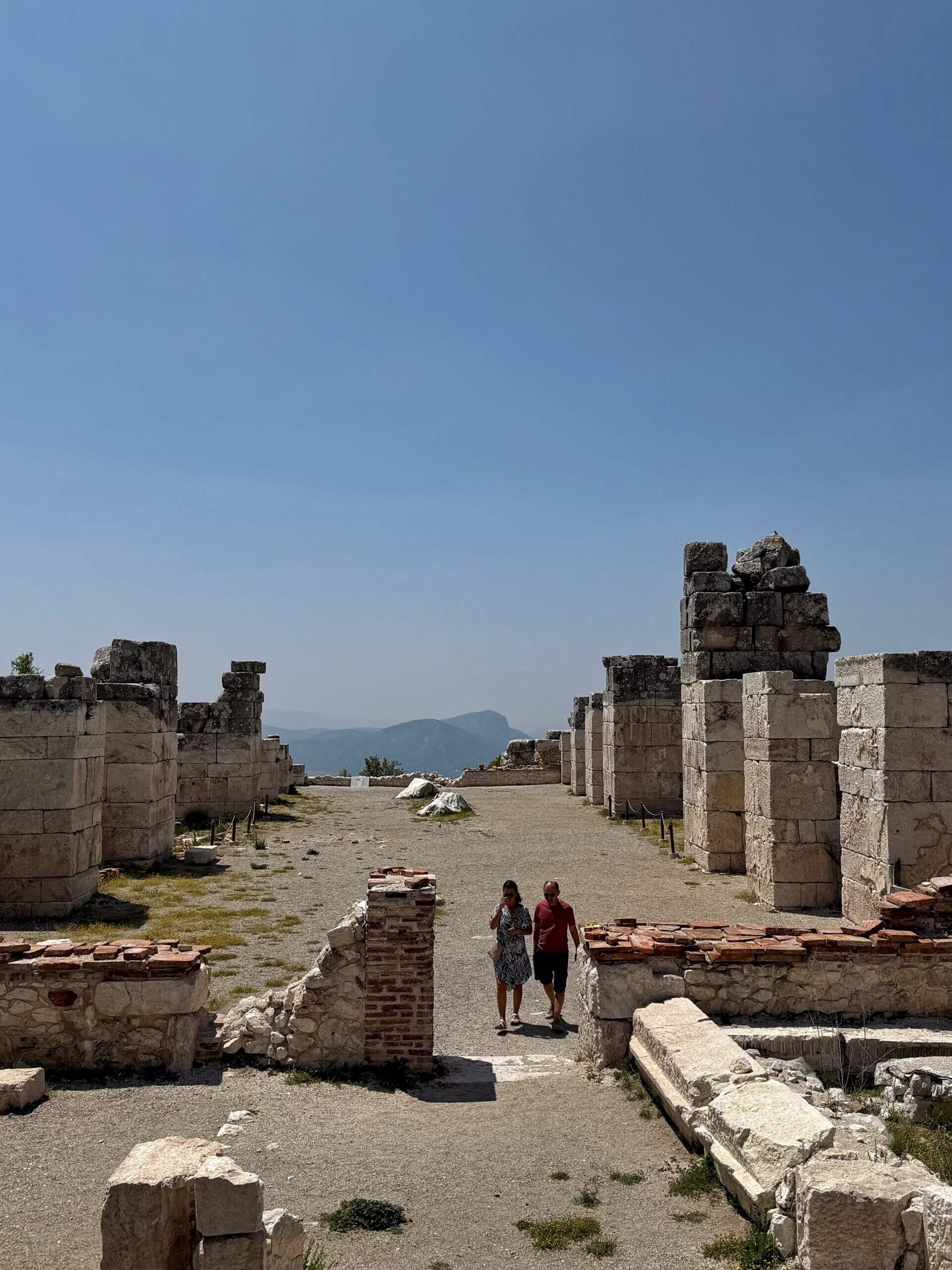 Ruinen der Kaiserthermen von Sagalassos, Blick nach Süden